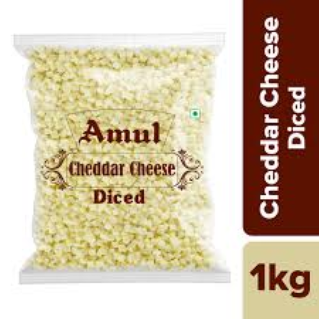 AMUL DICED CHEDDAR 1KG